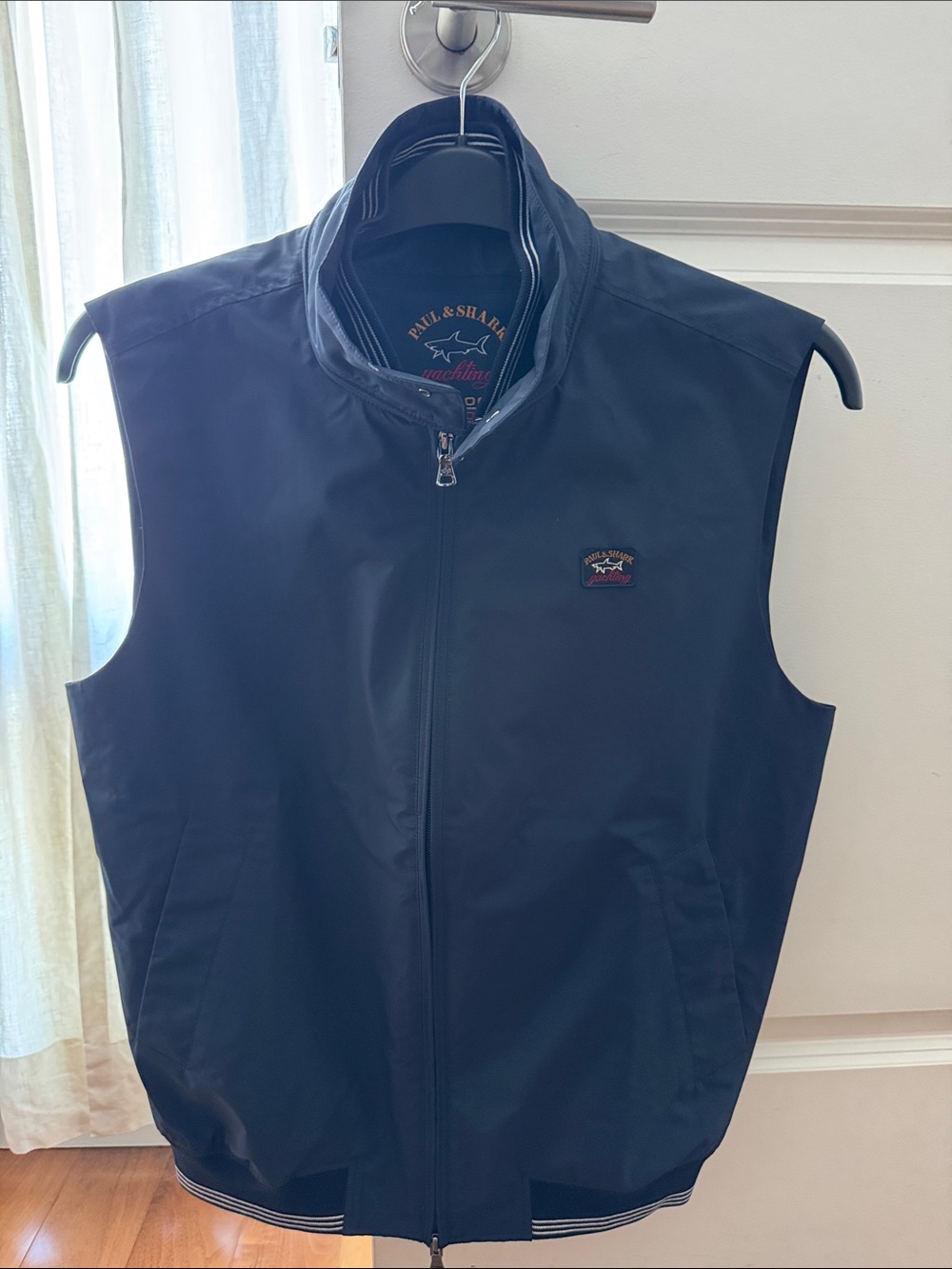 Paul & Shark Navy Blue Sleeveless Zip-Up Vest